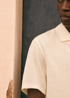 Sezane Chemise Holt Coton Lin- Chemises & Blouses|Chemises manches courtes