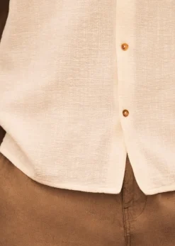 Sezane Chemise Holt Coton Lin- Chemises & Blouses|Chemises manches courtes