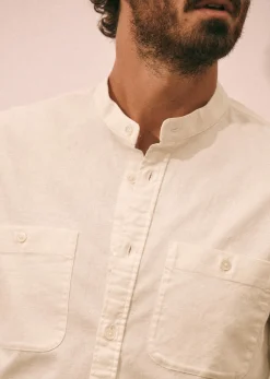 Sezane Chemise Leone- Chemises col mao|Chemises coton lin