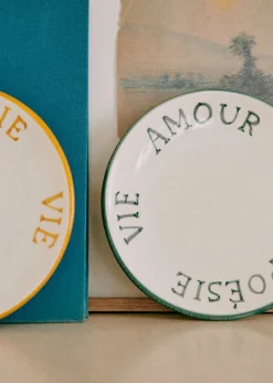 Sezane Coffret De 3 Assiettes Poème- La Vaisselle