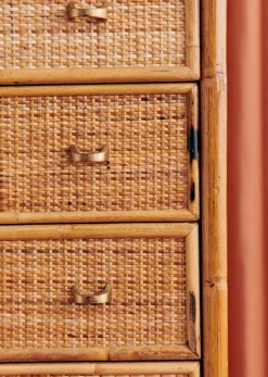 Sezane Console En Et Bambou Vintage- La Sélection Vintage