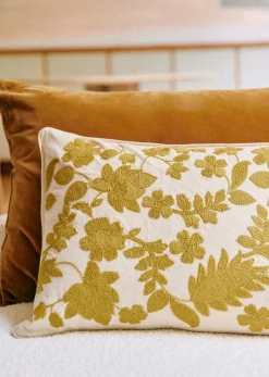 Sezane Coussin Brodé -  Grand Modèle- Les Tissus