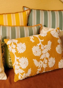 Sezane Coussin Brodé -  Grand Modèle- Les Tissus