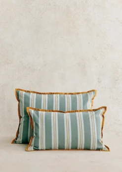 Sezane Coussin Rayures Amalfi -  Petit Modèle- Les Tissus