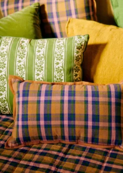 Sezane Coussin Tissé Madras -  Petit Modèle- Les Tissus