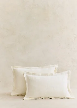 Sezane Coussin Toile De Lin -  Grand Modèle- Les Tissus