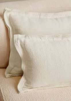 Sezane Coussin Toile De Lin -  Grand Modèle- Les Tissus