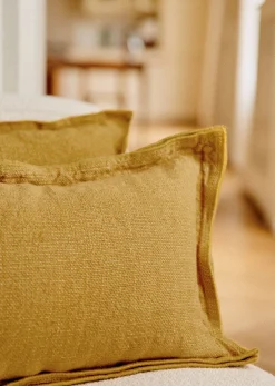 Sezane Coussin Toile De Lin -  Grand Modèle- Les Tissus