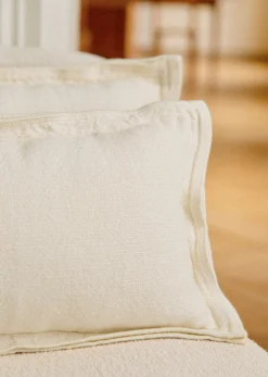 Sezane Coussin Toile De Lin -  Petit Modèle- Les Tissus