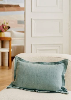 Sezane Coussin Toile De Lin -  Petit Modèle- Les Tissus