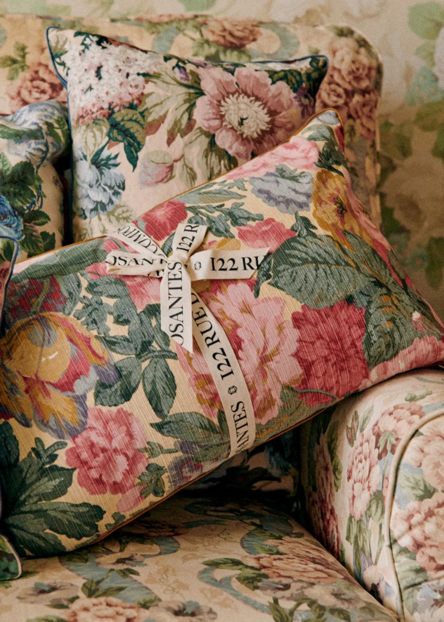 Sezane Coussin Vintage - Petit Modèle- Les Tissus