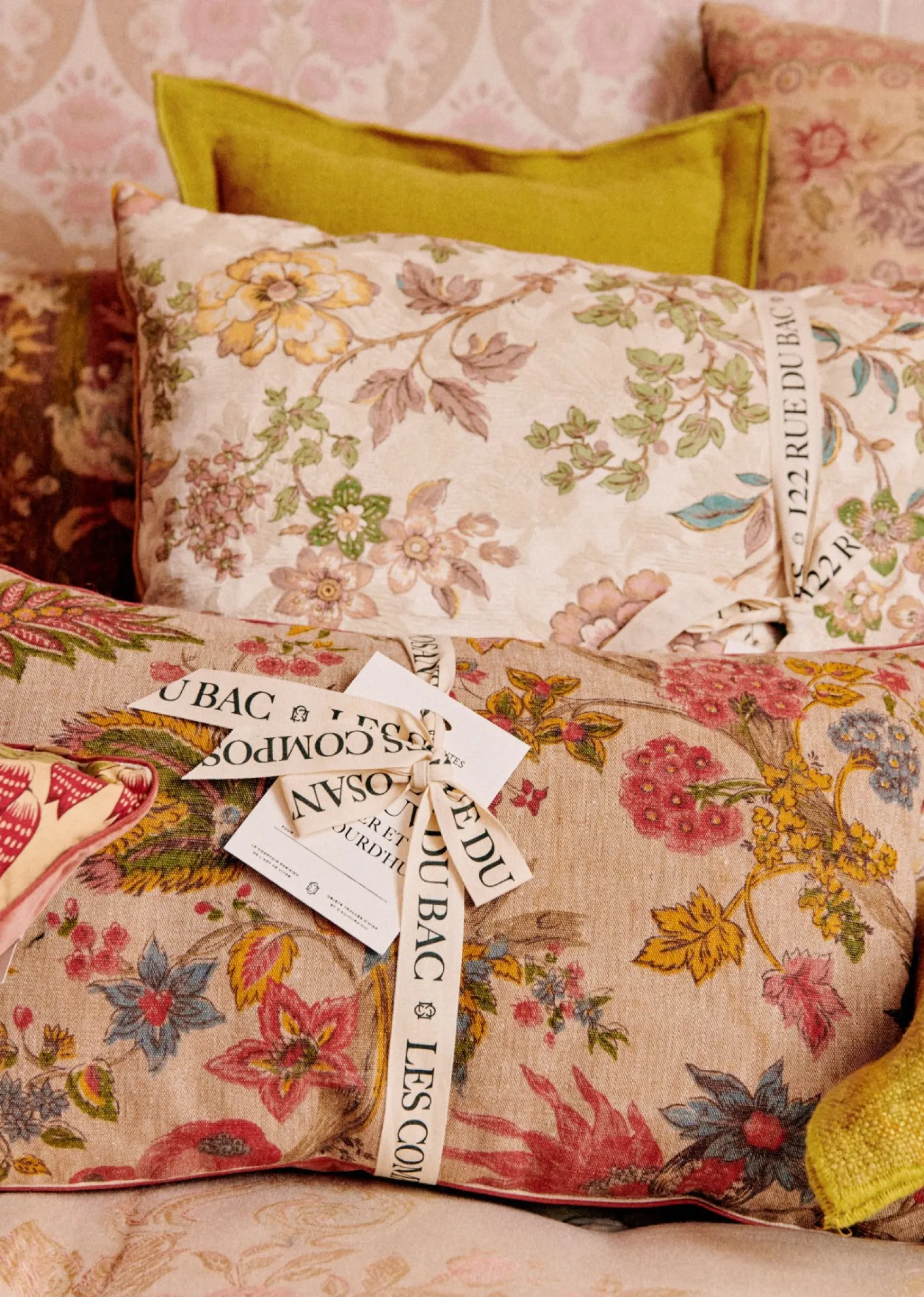 Sezane Coussin Vintage - Petit Modèle- Les Tissus