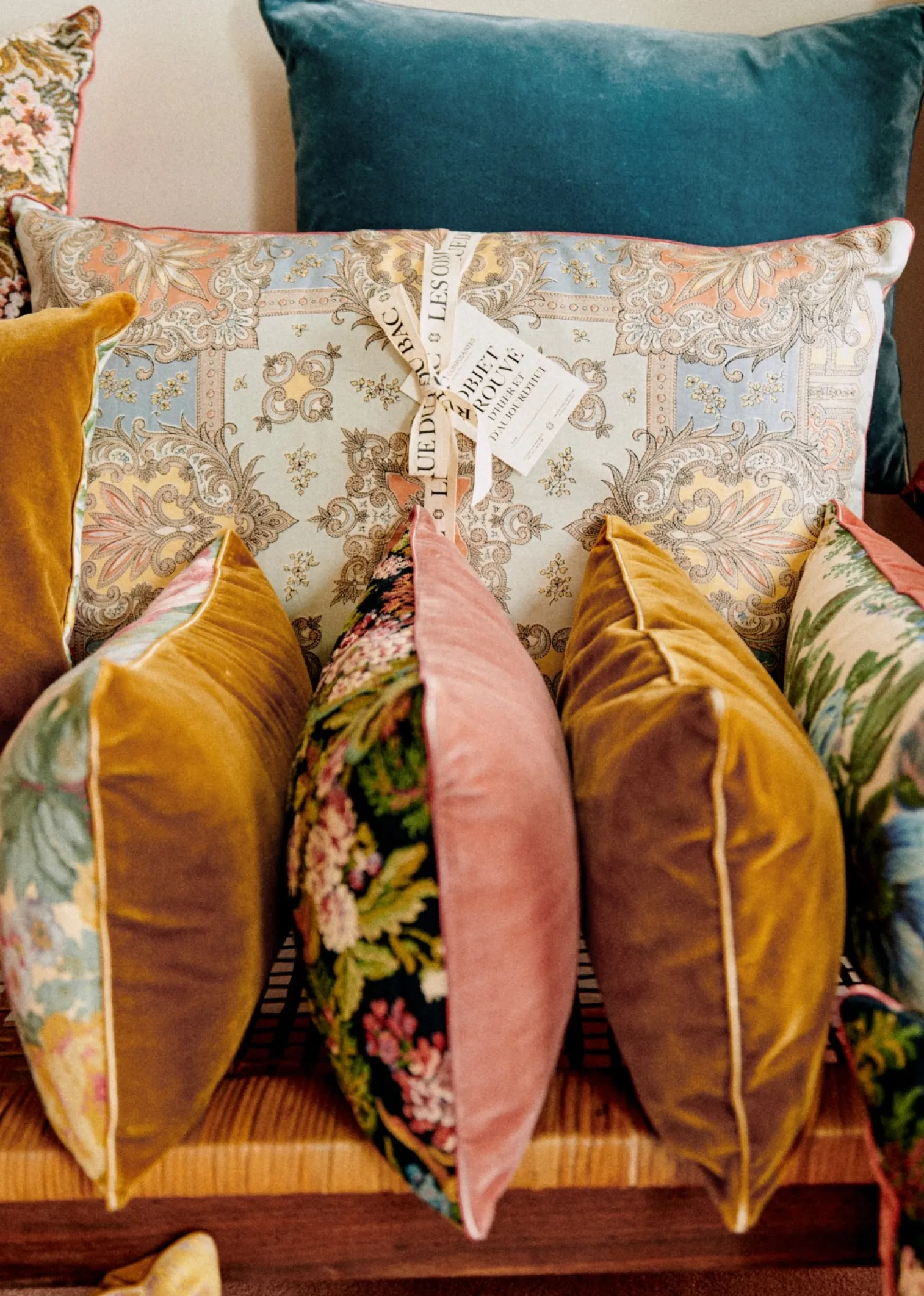 Sezane Coussin Vintage - Très Grand Modèle- La Sélection Vintage|Les Tissus