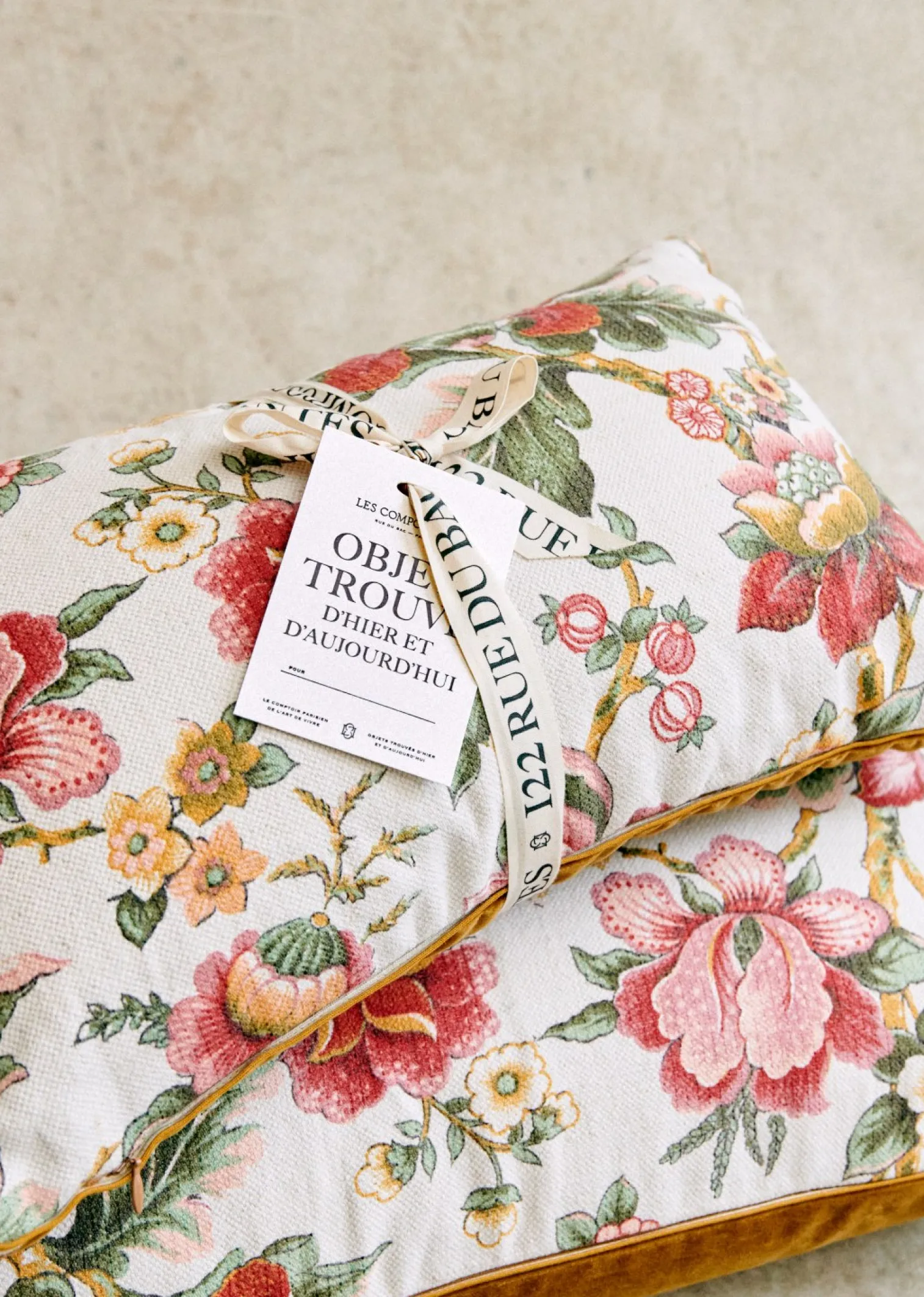Sezane Coussin Vintage - Très Grand Modèle- La Sélection Vintage|Les Tissus