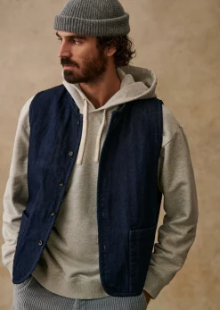 Sezane Gilet Ibrox- Denim|Jeans