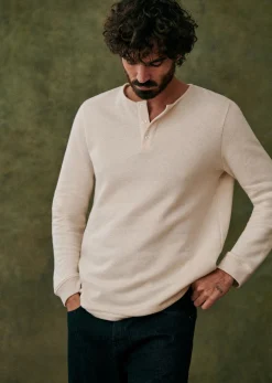 Sezane Henley Spike- Col tunisien|T-shirt manches longues