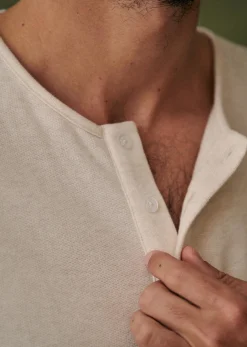 Sezane Henley Spike- Col tunisien|T-shirt manches longues