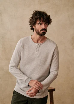 Sezane Henley Spike- Col tunisien|T-shirt manches longues