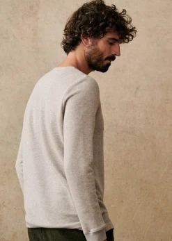 Sezane Henley Spike- Col tunisien|T-shirt manches longues