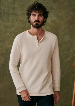 Sezane Henley Spike- Col tunisien|T-shirt manches longues