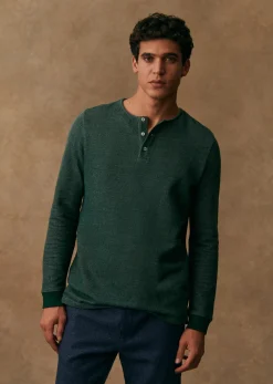 Sezane Henley Spike- Col tunisien|T-shirt manches longues