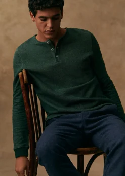 Sezane Henley Spike- Col tunisien|T-shirt manches longues
