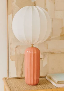 Sezane Lampe Traviata Grand Modèle - Rose Amalfi- Les Lumières