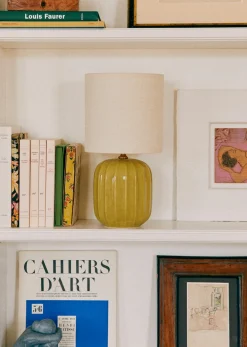 Sezane Lampe Traviata Petit Modèle - Vert Olive- Les Lumières