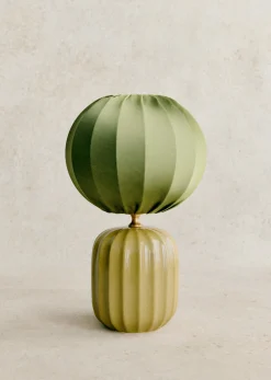 Sezane Lampe Traviata Petit Modèle - Vert Olive- Les Lumières