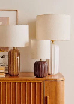 Sezane Lampe Traviata Petit Modèle - Acajou- Les Lumières