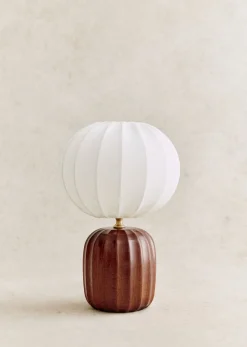 Sezane Lampe Traviata Petit Modèle - Acajou- Les Lumières