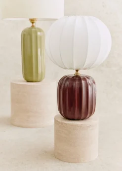 Sezane Lampe Traviata Petit Modèle - Acajou- Les Lumières