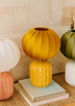 Sezane Lampe Traviata Petit Modèle - Jaune Citron- Les Lumières