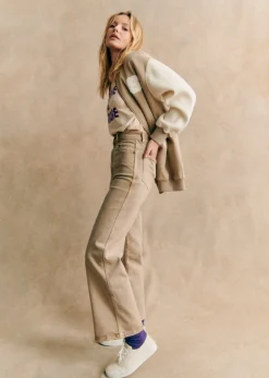 Sezane Le Crop- Denim|Denim
