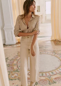 Sezane Le Crop- Denim|Denim