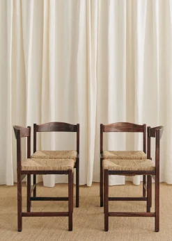 Sezane Lot De 4 Chaises Italiennes Années 1970- La Sélection Vintage