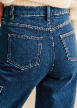 Sezane Pantalon Flint- Denim|Denim