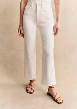Sezane Pantalon L'iconique Droit- Denim|Denim