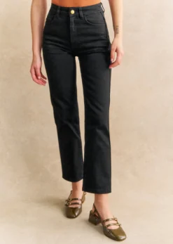 Sezane Pantalon L'iconique Droit- Denim|Denim
