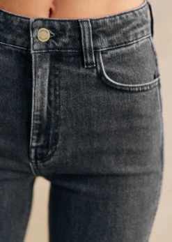 Sezane Pantalon L'iconique Droit- Denim|Denim