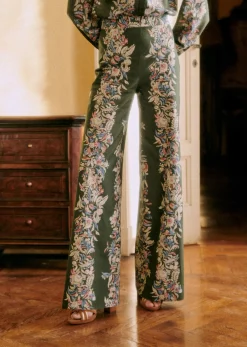 Sezane Pantalon Tyler- Fluide|Coloré