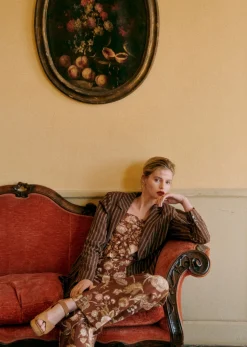 Sezane Pantalon Tyler- Fluide|Coloré