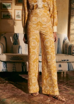 Sezane Pantalon Tyler- Fluide|Coloré