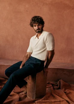 Sezane Polo Maille Simeone- Col polo|Pulls manches courtes