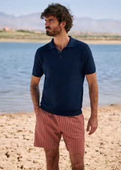 Sezane Polo Maille Simeone- Col polo|Pulls manches courtes