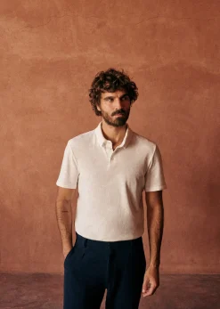 Sezane Polo Martin- Polos|T-Shirts coton lin