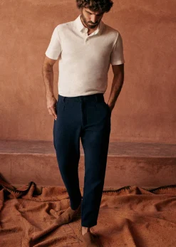 Sezane Polo Martin- Polos|T-Shirts coton lin