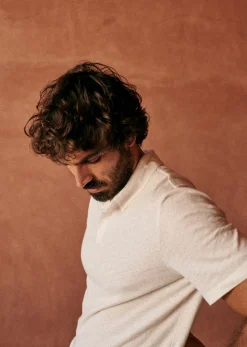 Sezane Polo Martin- Polos|T-Shirts coton lin