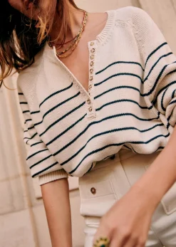 Sezane Pull Léontine- Maille|Marinières