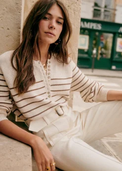 Sezane Pull Léontine- Maille|Marinières
